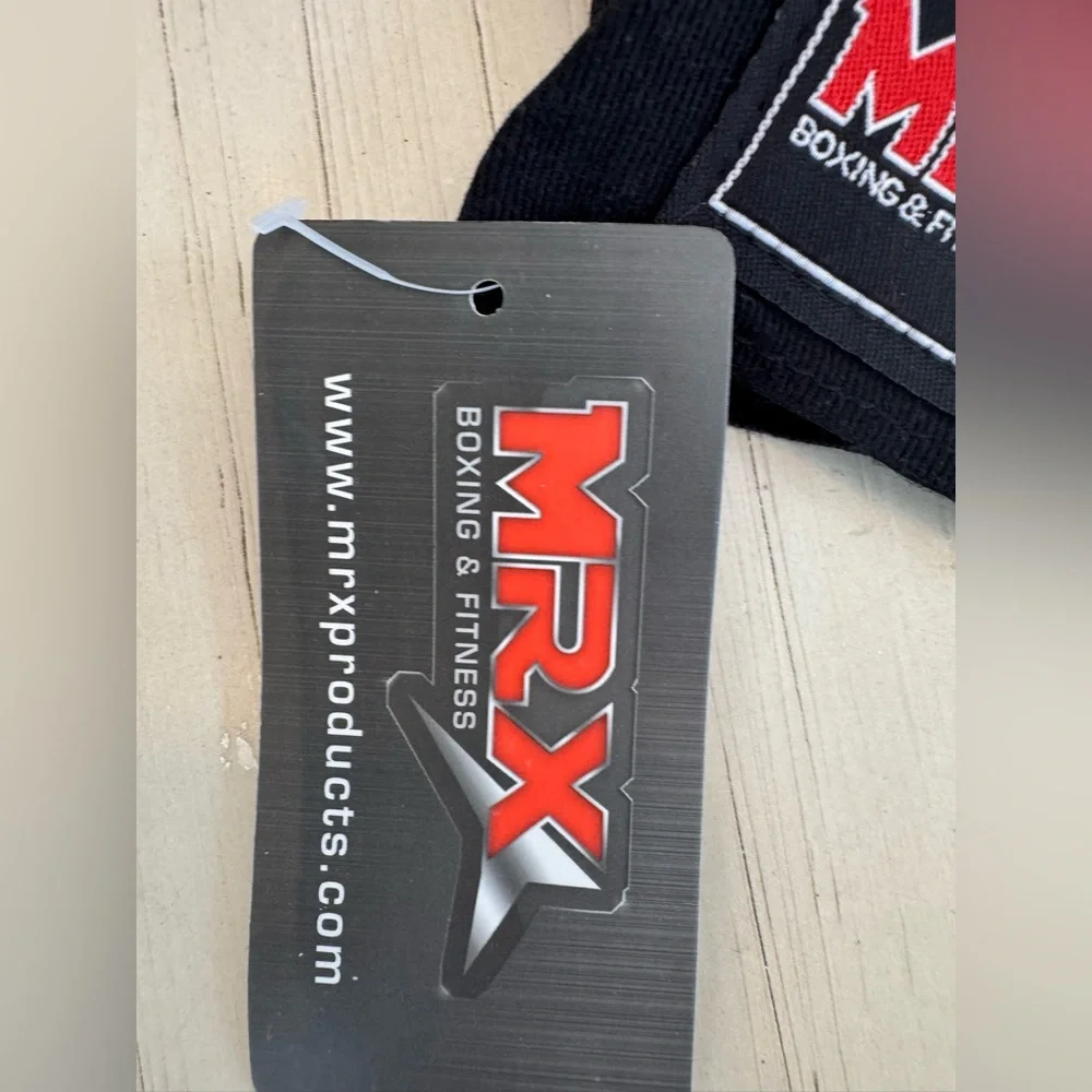 MRX Gel Padded Gloves w/ Long Wrist Wrap For Boxing & Martial Arts - NWT - Sz M